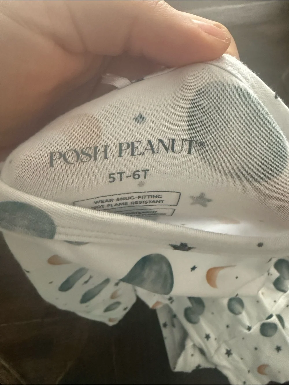 Posh Peanut Bamboo Space Pjs Size 5-6T